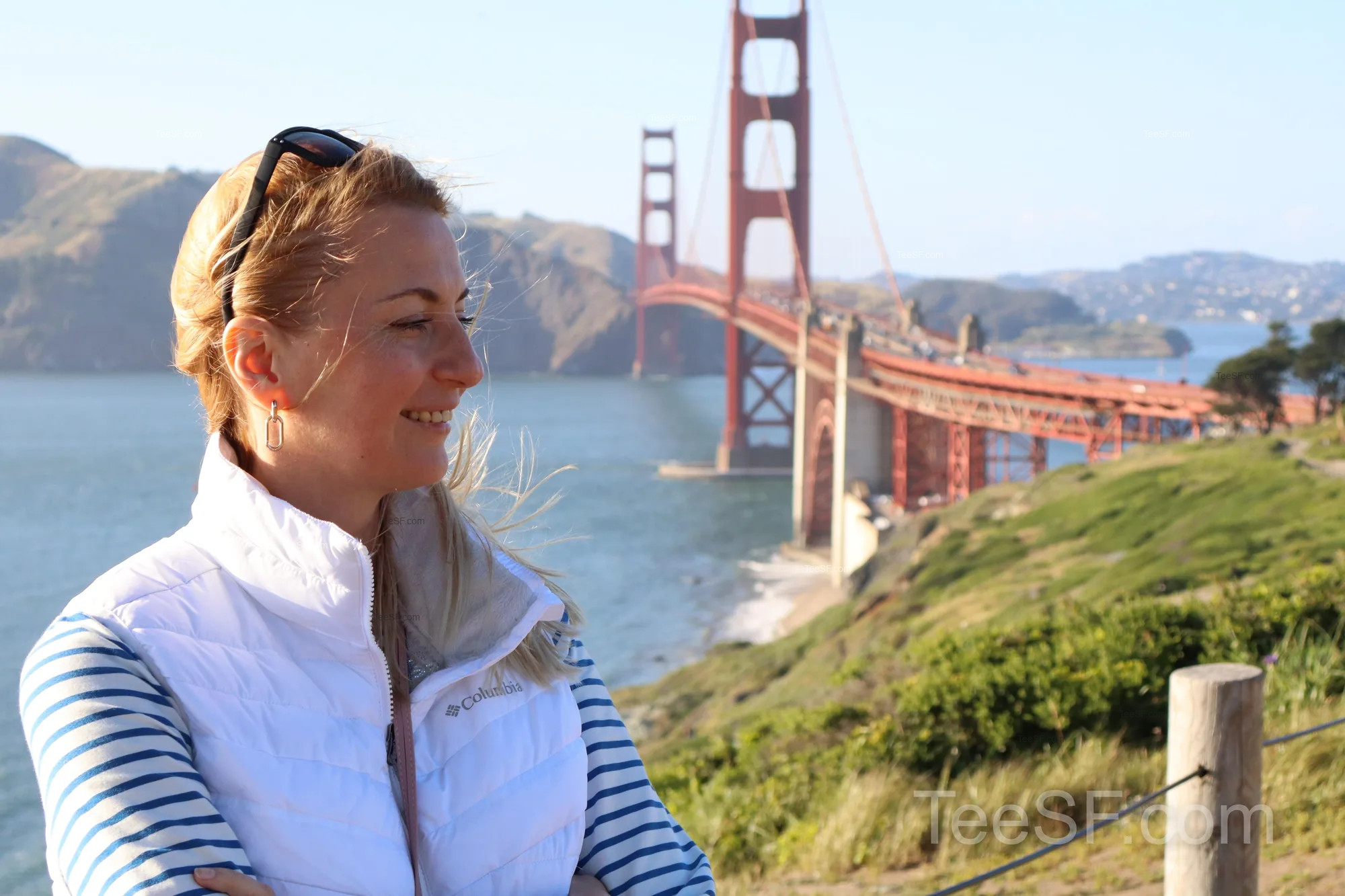 golden Gate Bridge Overlook Portrait during a Stripe Sessions 2026 visit in San Francisco.